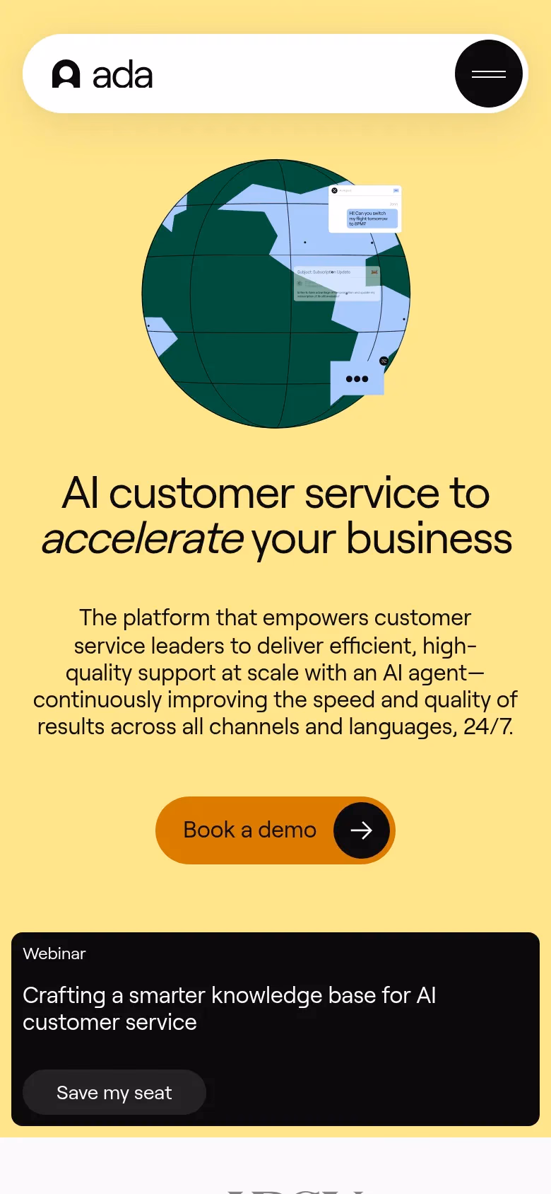 Ada mobile screenshot