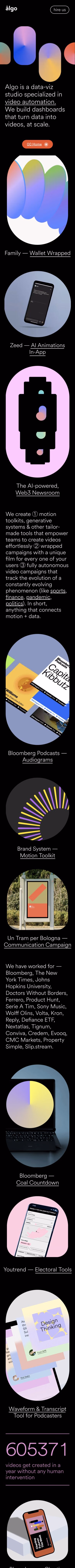 Algo mobile screenshot