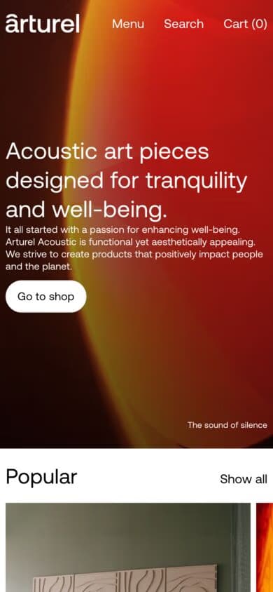 Arturel mobile screenshot