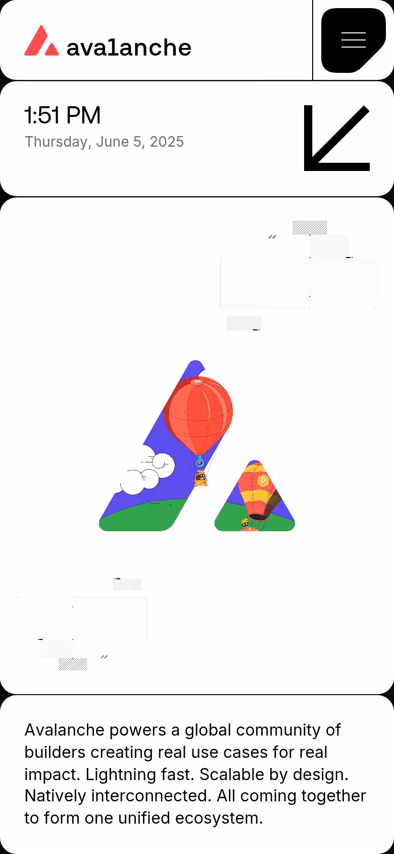 Avax.network mobile screenshot