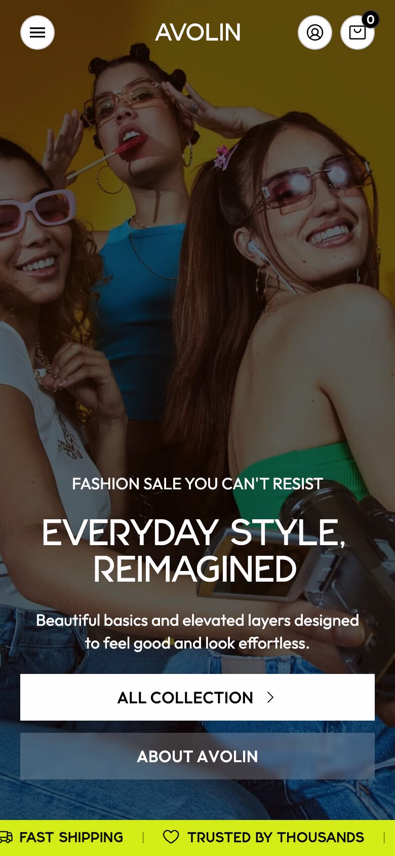 Avolin mobile screenshot