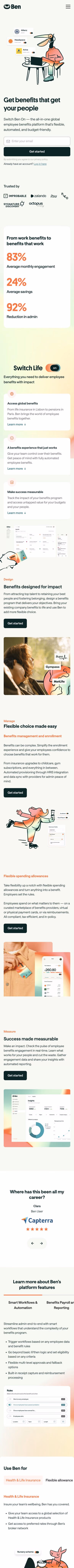 Ben mobile screenshot