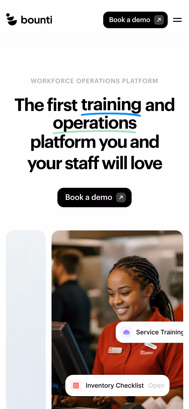 Bounti mobile screenshot