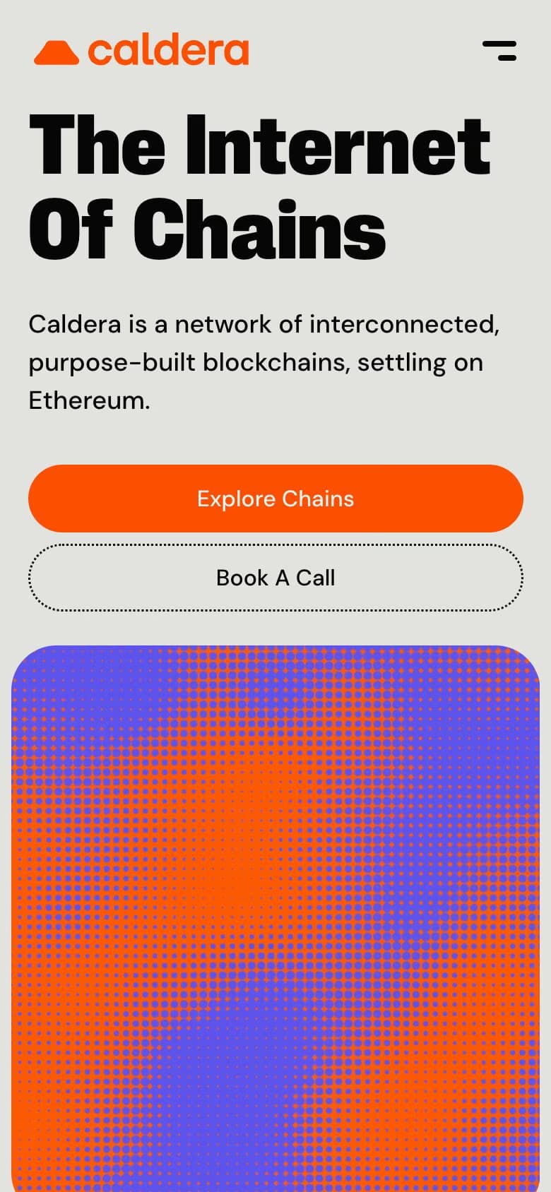 Caldera mobile screenshot