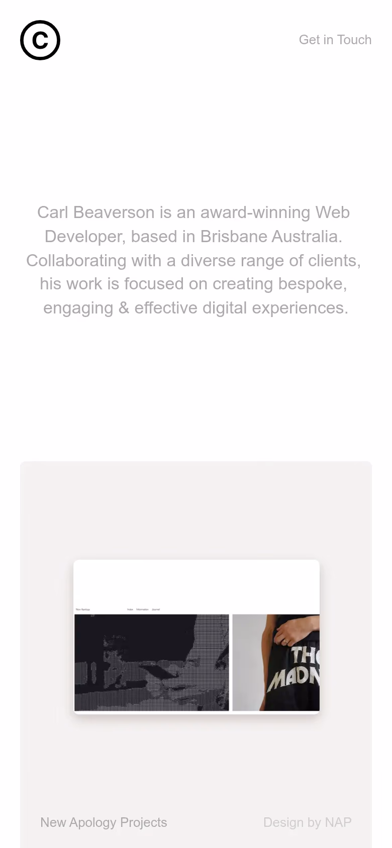 Carl Beaverson mobile screenshot