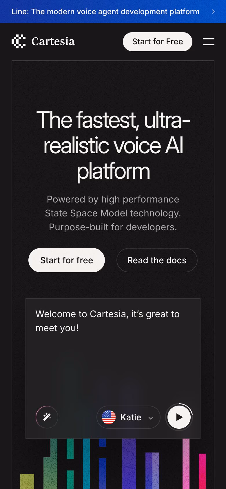 Cartesia mobile screenshot