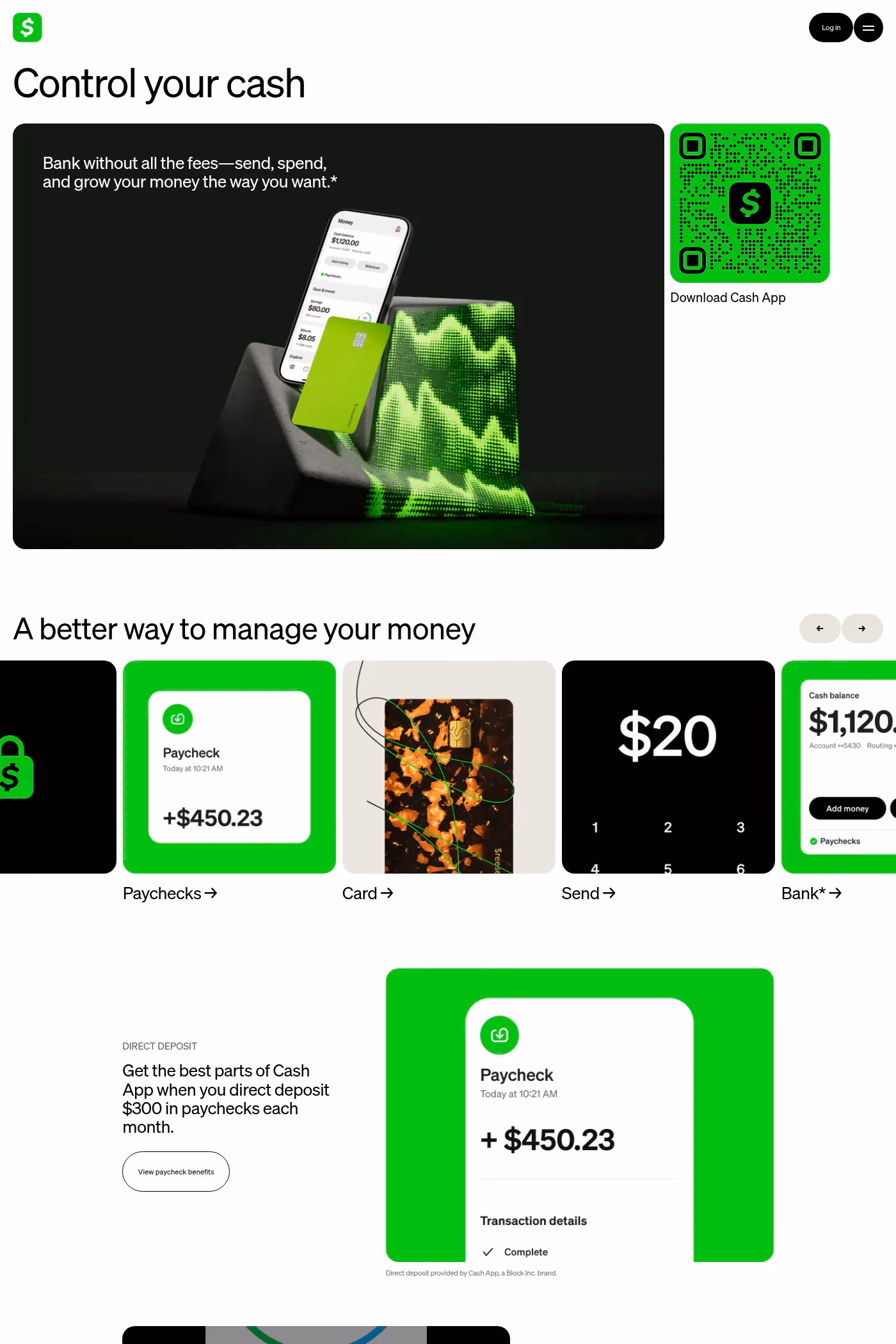 Cash App desktop screenshot