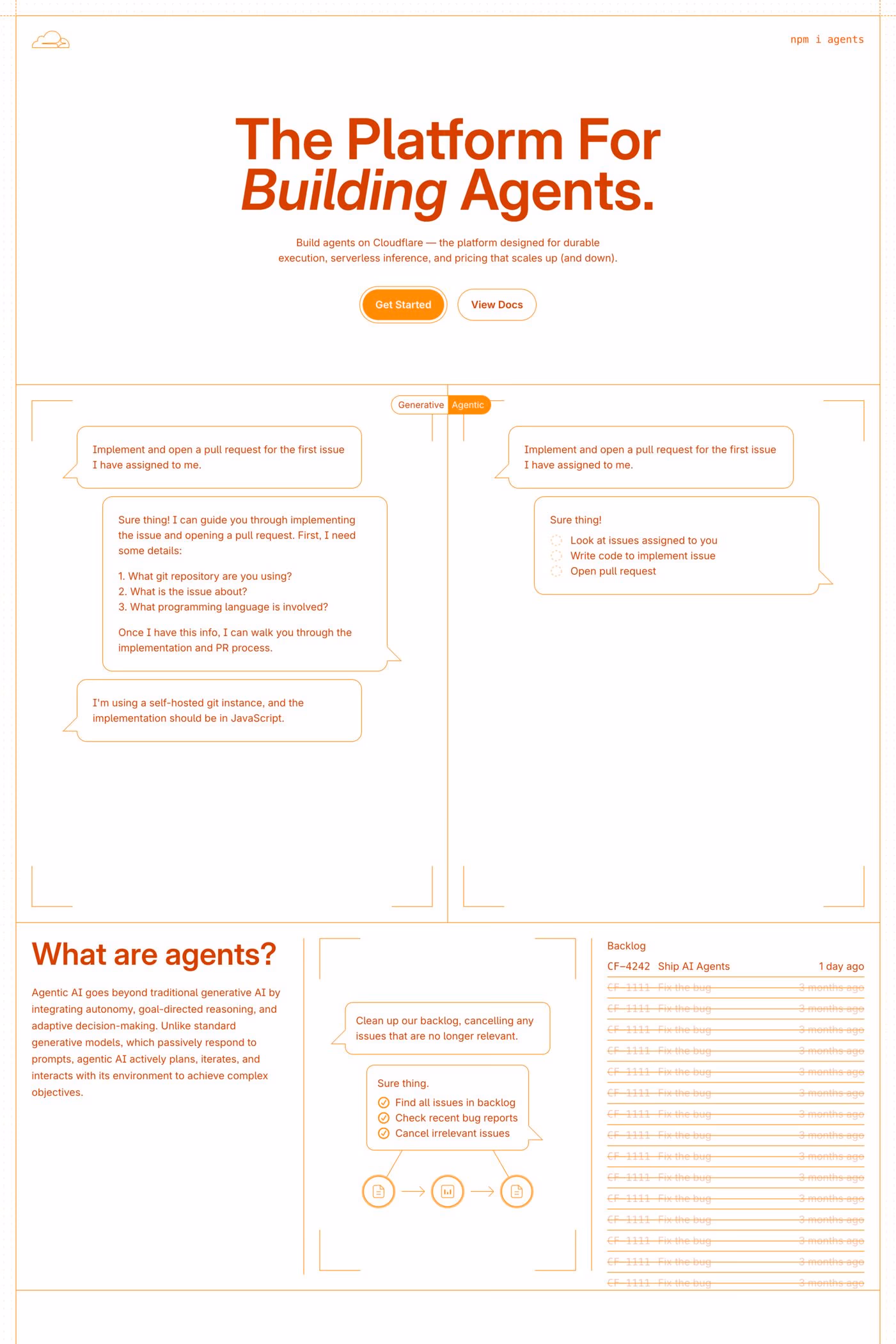 Cloudflare Agents desktop screenshot