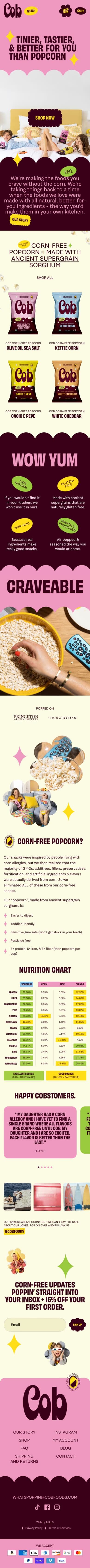 Cob mobile screenshot