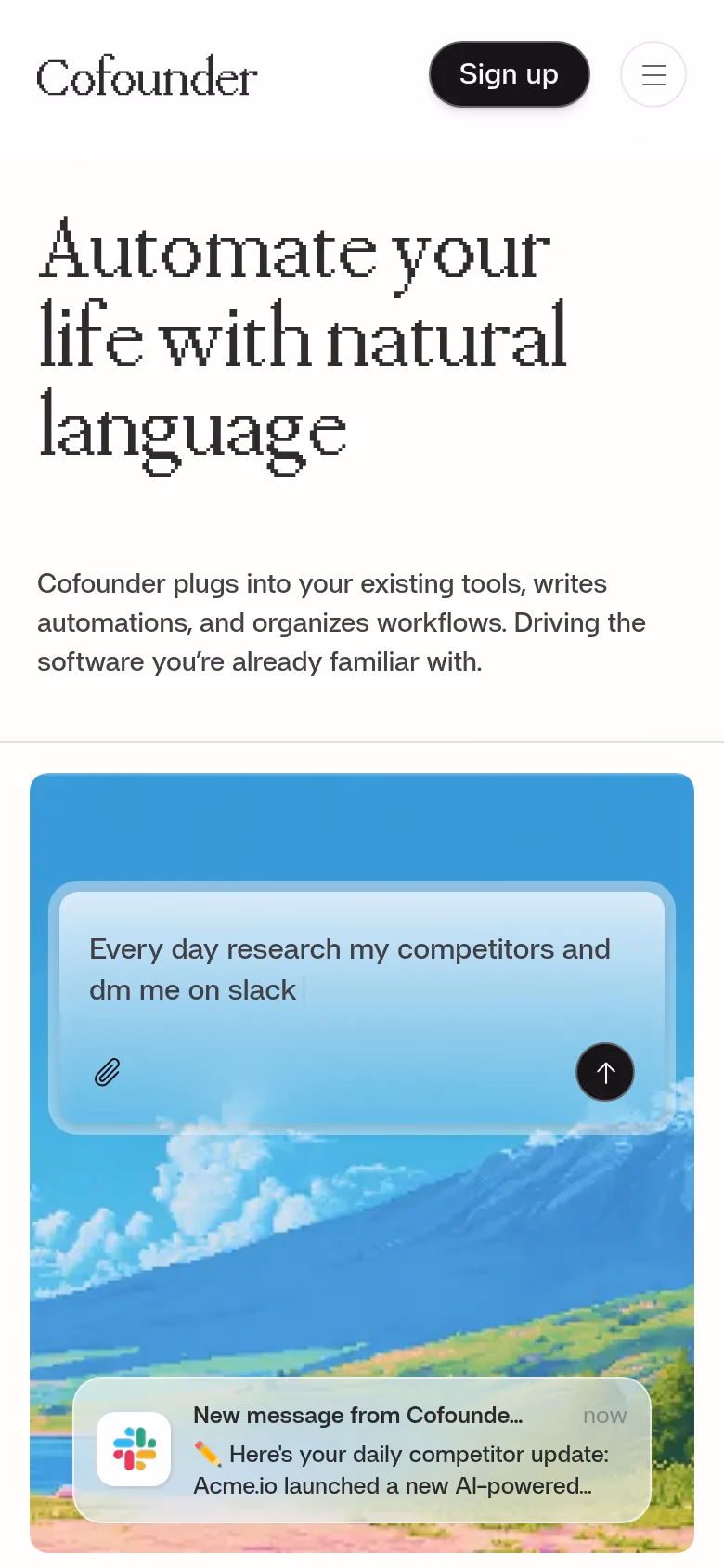 Cofounder mobile screenshot