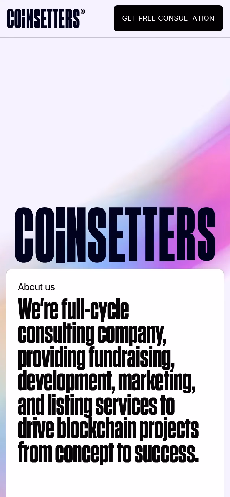 Coinsetters mobile screenshot