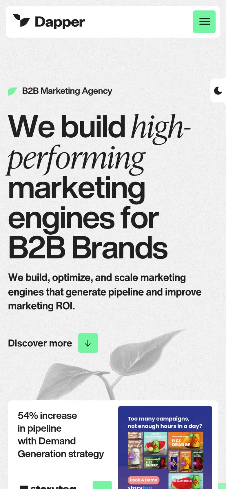 Dapper mobile screenshot