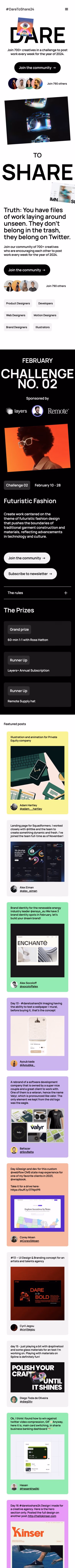 Dare To Share mobile screenshot