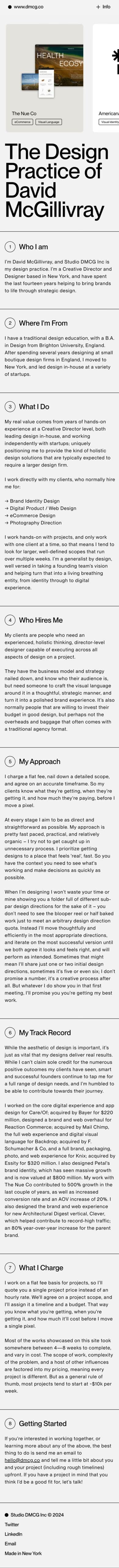 David McGillivray mobile screenshot