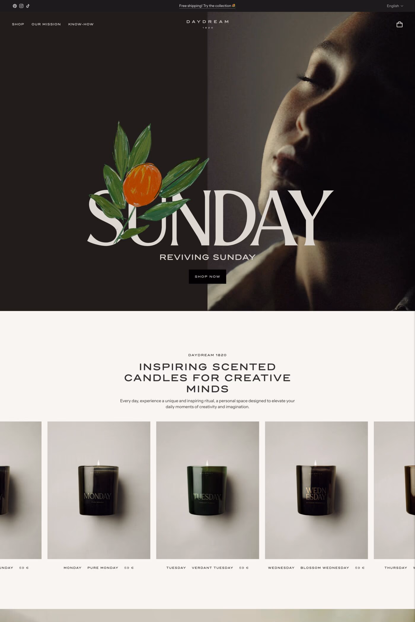 Daydream 1820 desktop screenshot