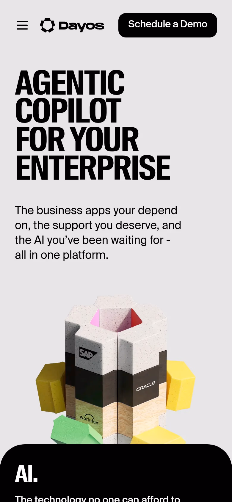 Dayos mobile screenshot