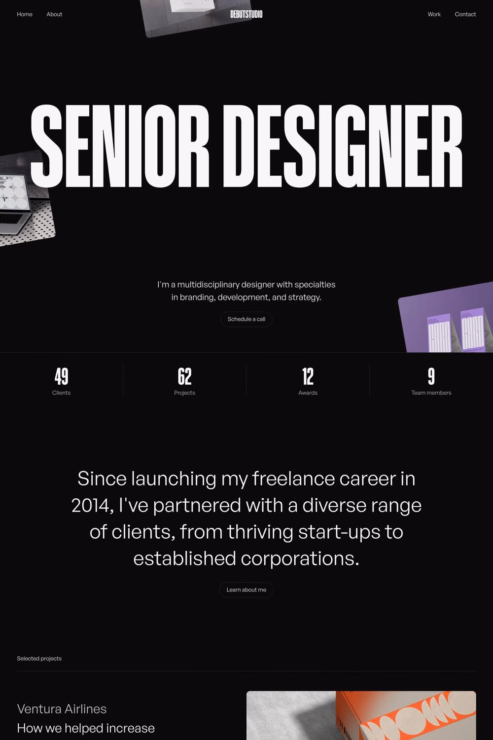 Debut Studio desktop screenshot