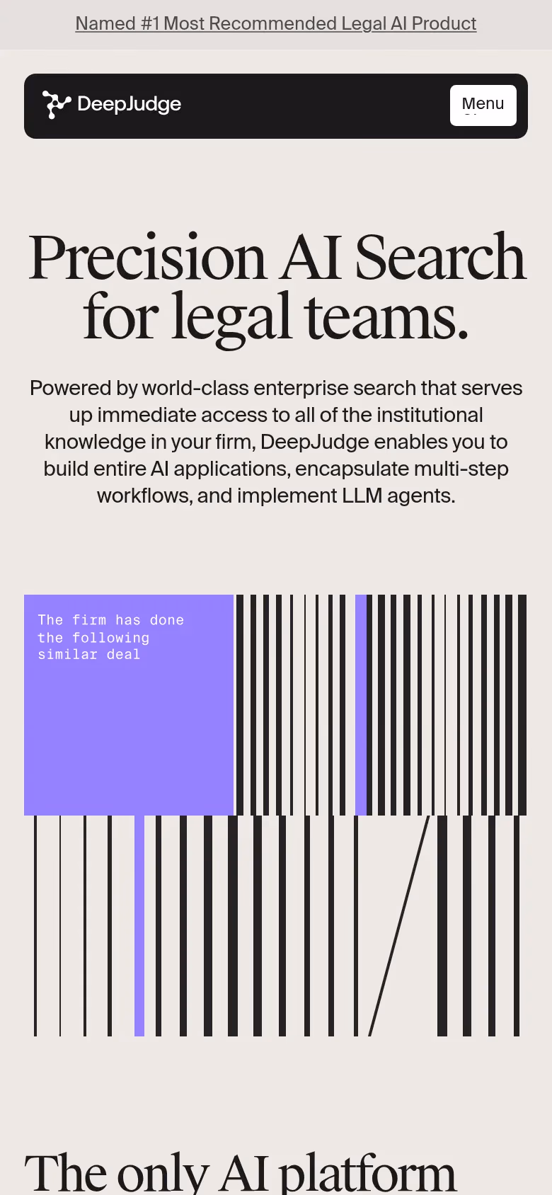 DeepJudge mobile screenshot