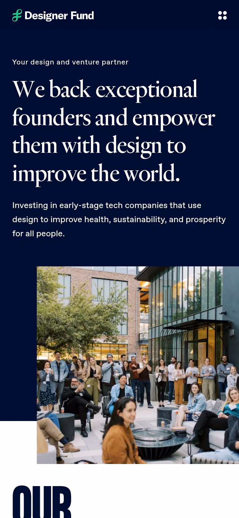 Designer Fund mobile screenshot