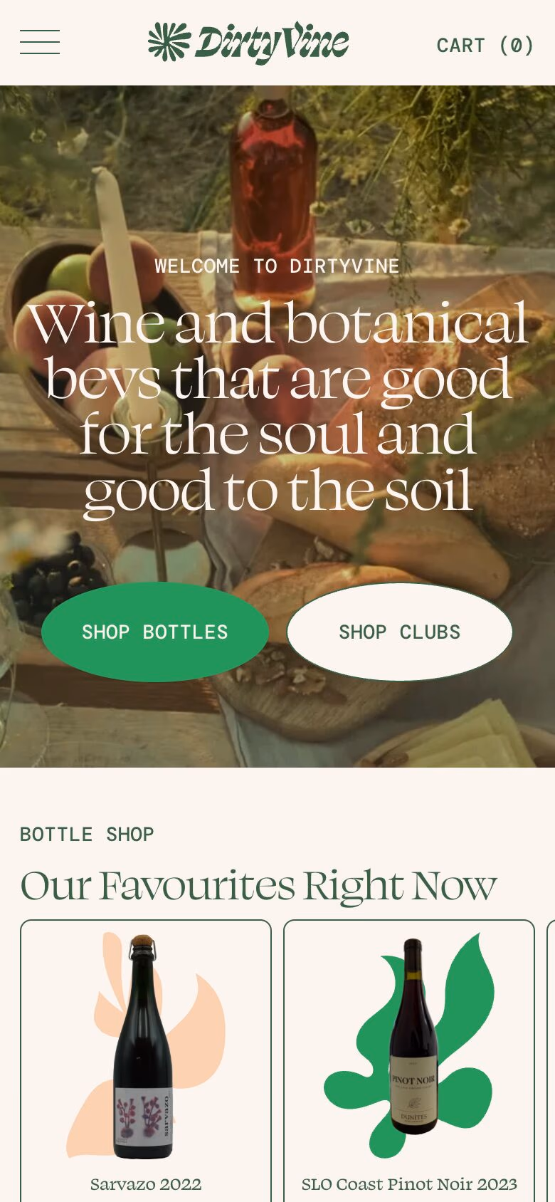 Dirty Vine mobile screenshot