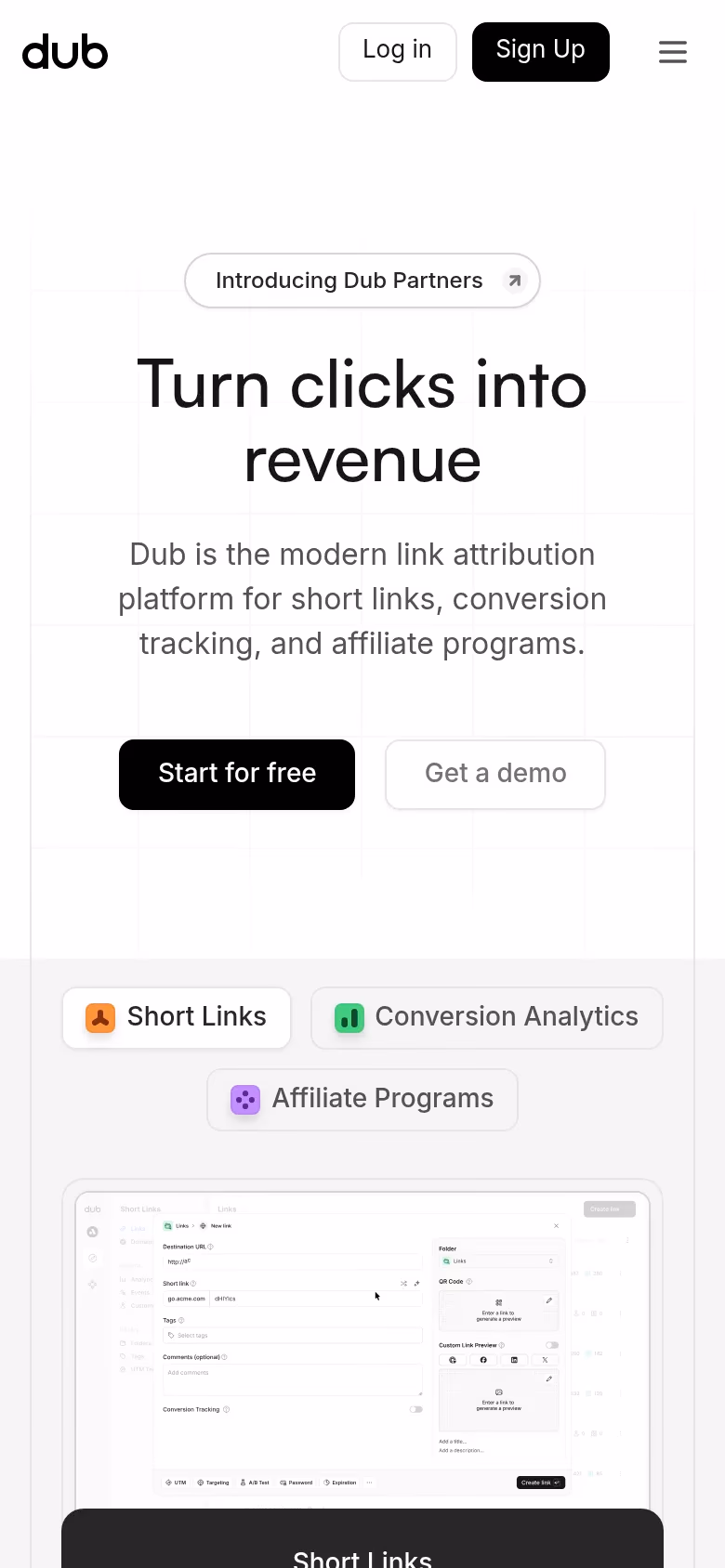 Dub mobile screenshot