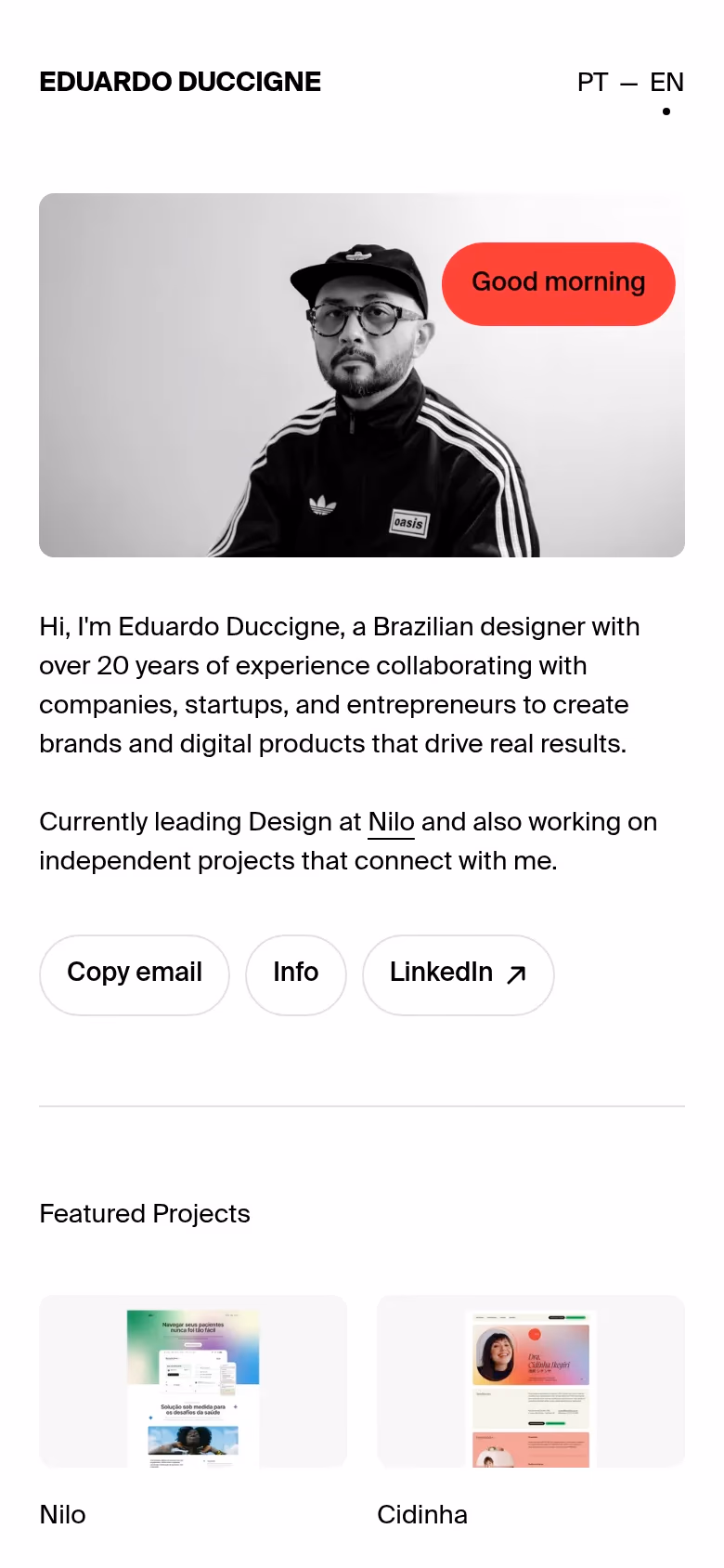 Eduardo Duccigne mobile screenshot