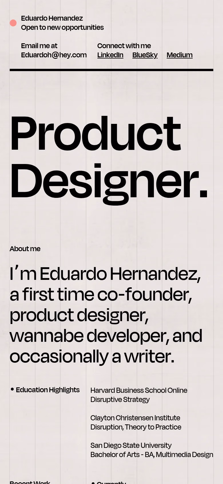 Eduardo Hernandez mobile screenshot