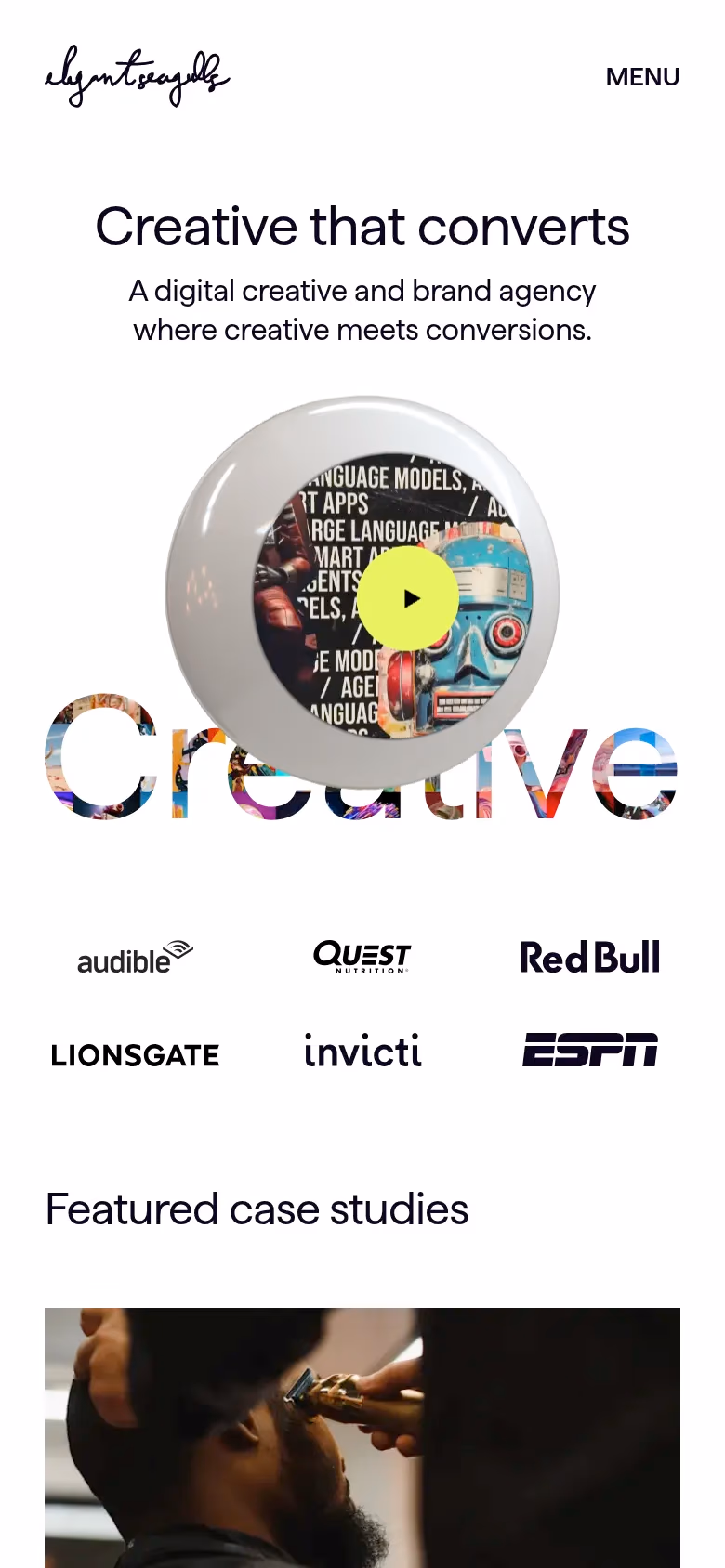 Elegant Seagulls mobile screenshot