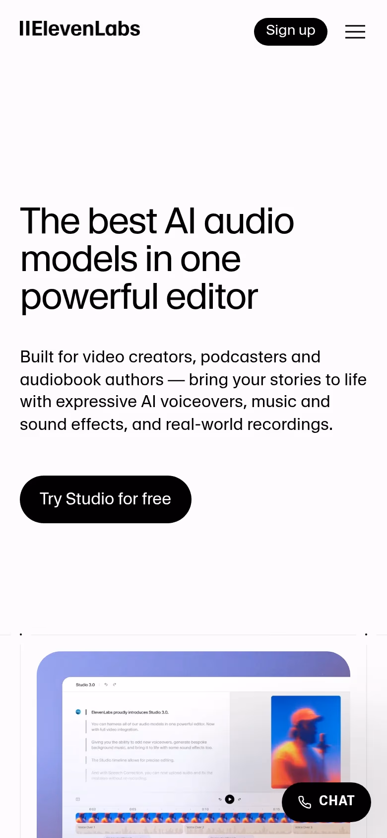 ElevenLabs Studio mobile screenshot