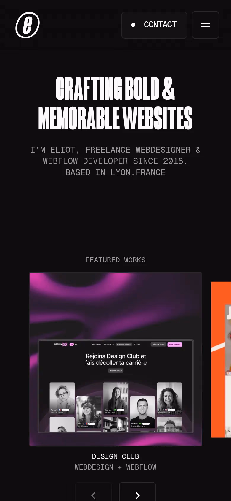 Eliot Besson mobile screenshot