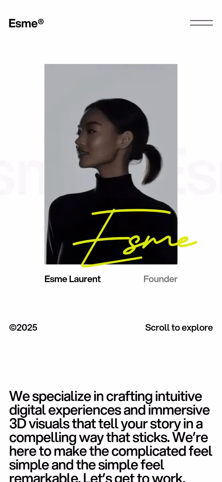 Esme mobile screenshot