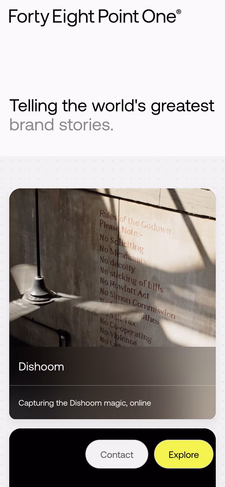 Forty Eight Point One mobile screenshot