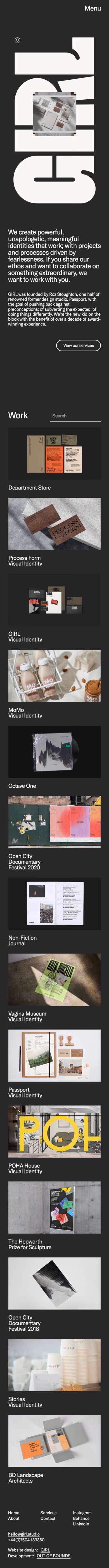 Girl mobile screenshot