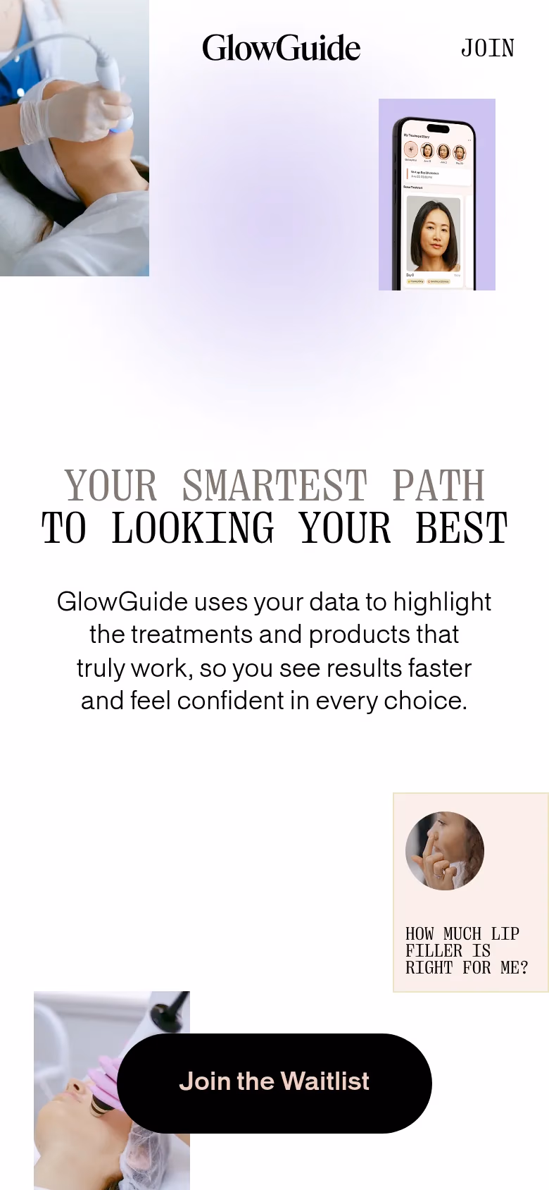 GlowGuide mobile screenshot