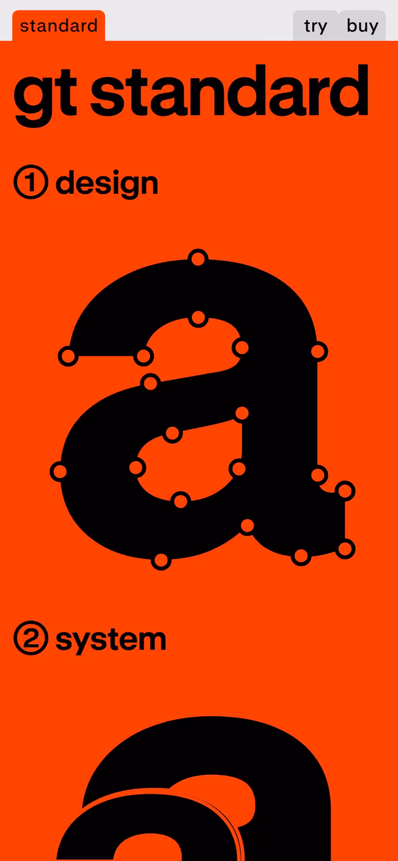 GT Standard mobile screenshot