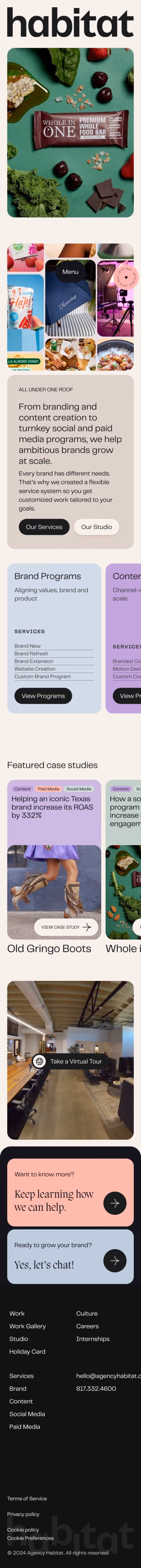 Habitat mobile screenshot