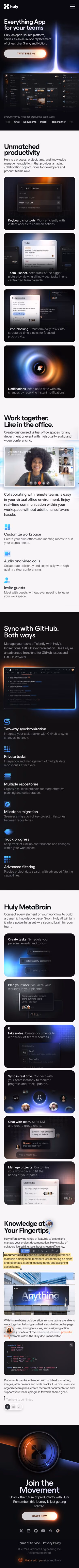 Huly mobile screenshot