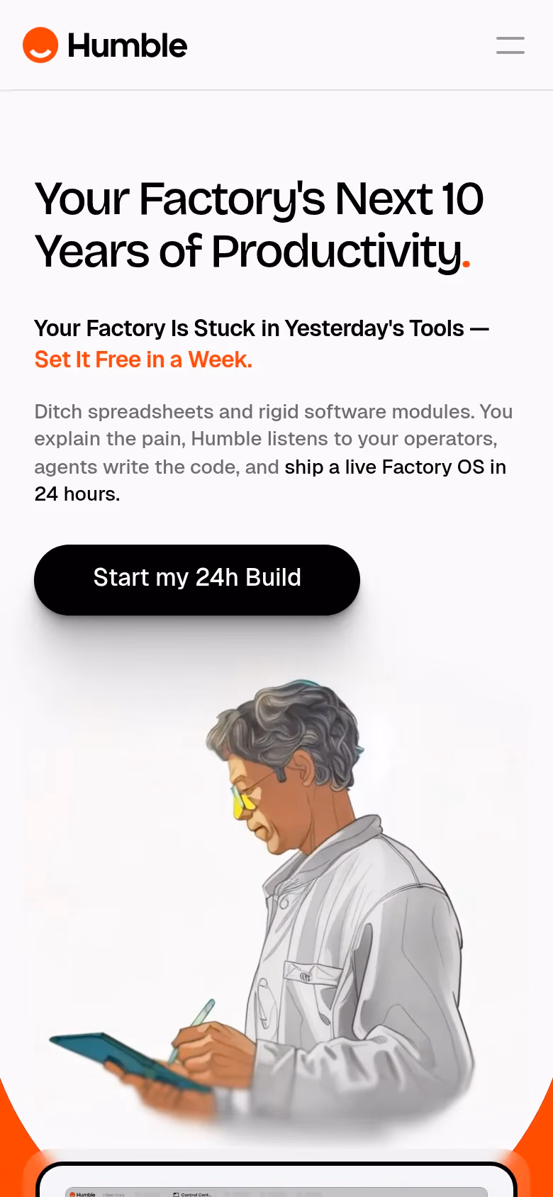 Humble mobile screenshot