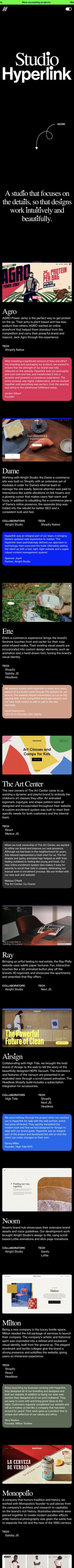 Hyperlink mobile screenshot