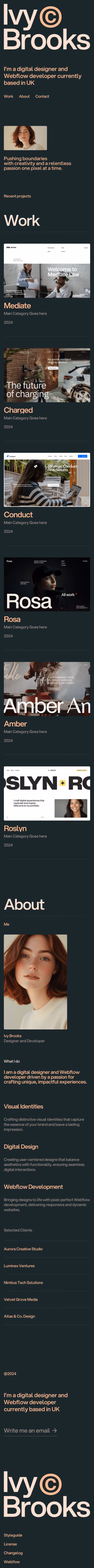 Ivy Brooks mobile screenshot