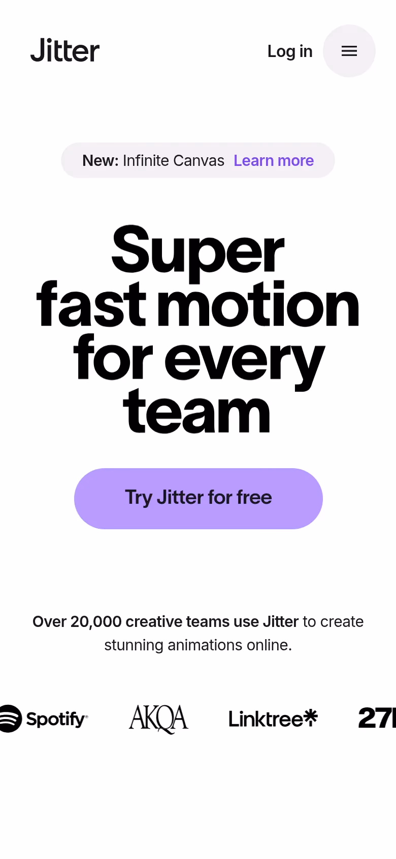 Jitter mobile screenshot