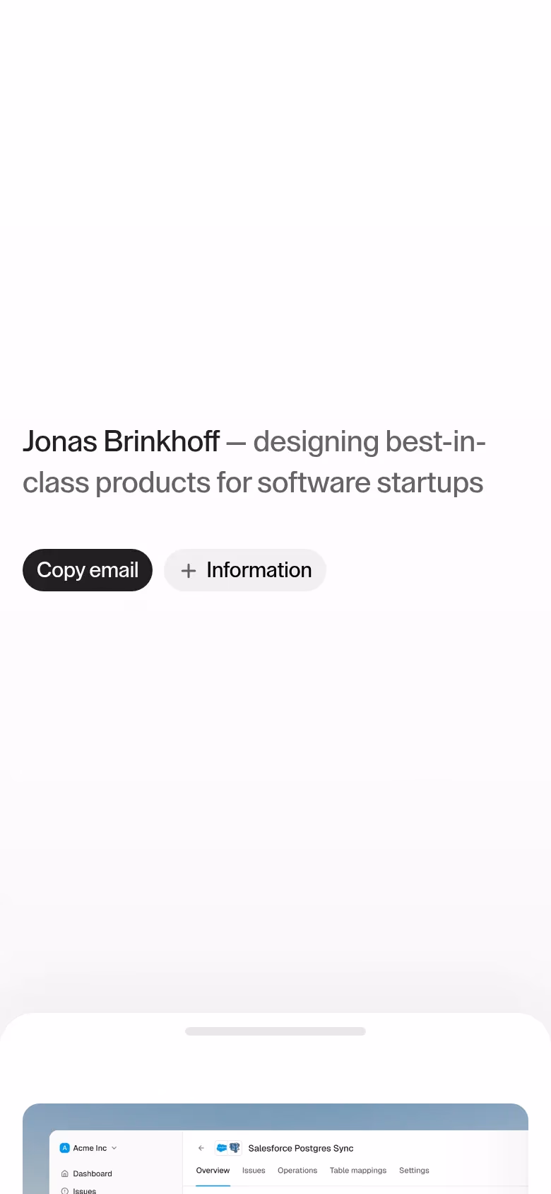 Jonas Brinkhoff mobile screenshot