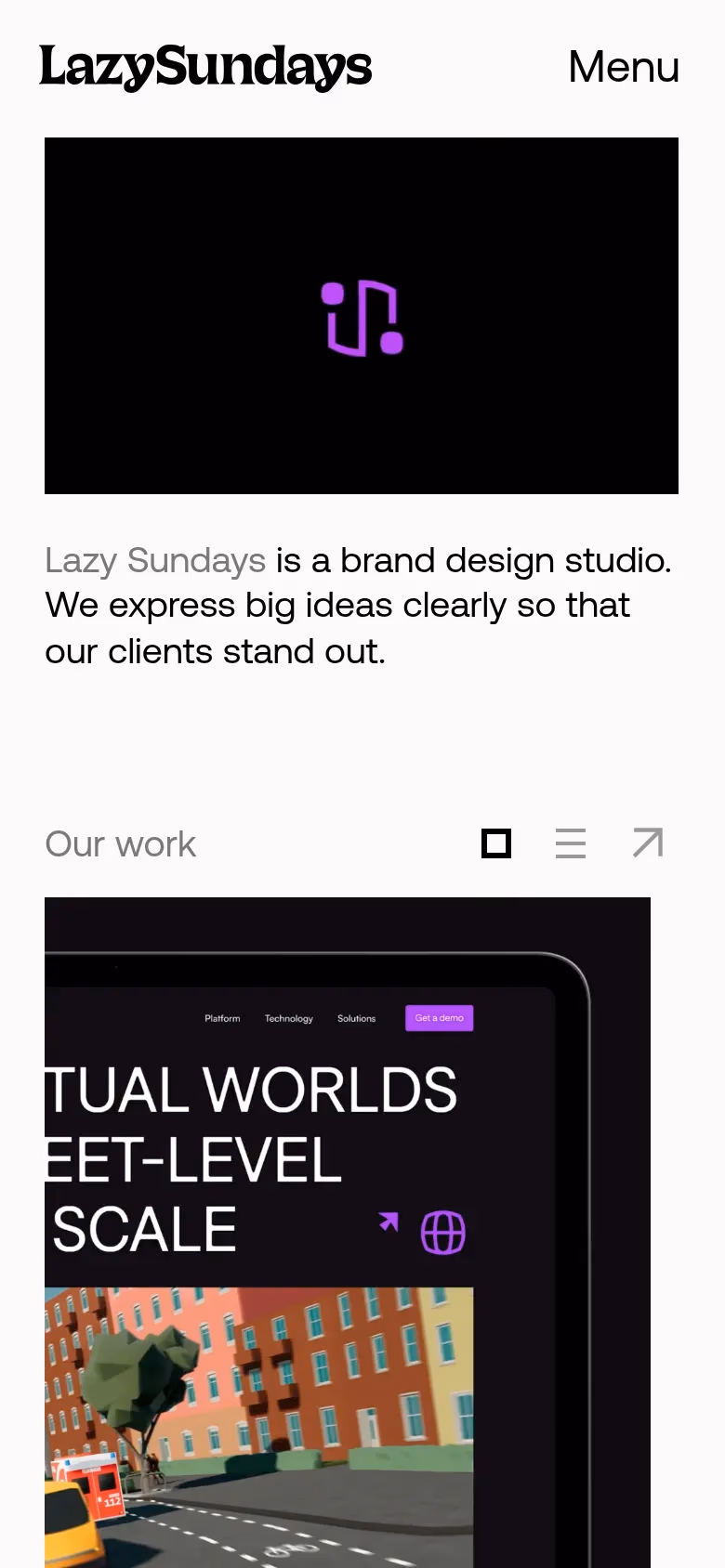 Lazy Sundays mobile screenshot