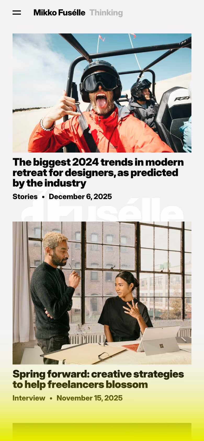 Mikko Fuselle mobile screenshot