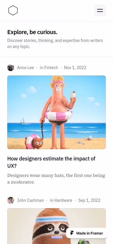 Mono mobile screenshot