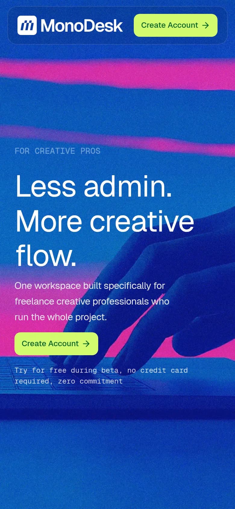 MonoDesk mobile screenshot