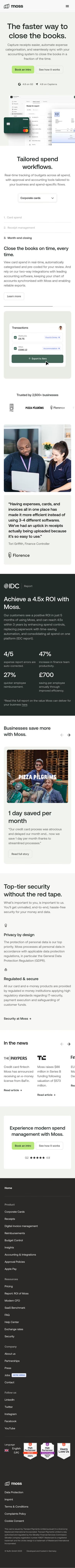 Moss mobile screenshot