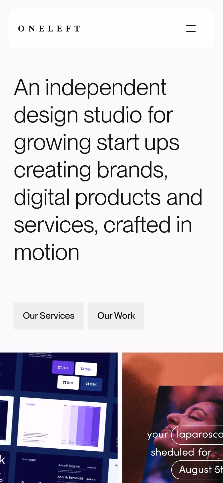 OneLeft mobile screenshot