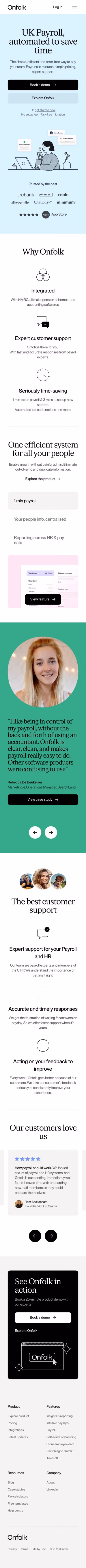Onfolk mobile screenshot