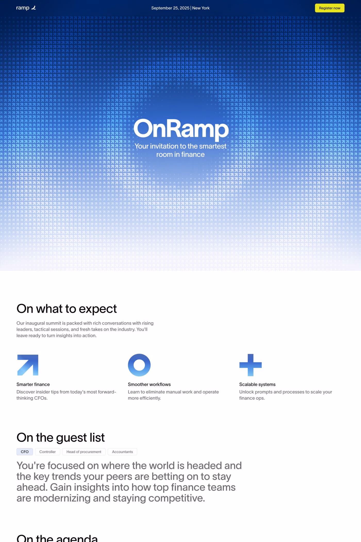 OnRamp 2025 desktop screenshot
